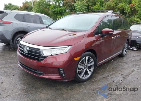 2021 Honda Odyssey Touring из США, поврежденный, VIN 5FNRL6H88MB006938